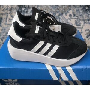 Adidas Country XLG 'Black White'  Athletic Sneakers Womens sz 4.5‎ NWTS